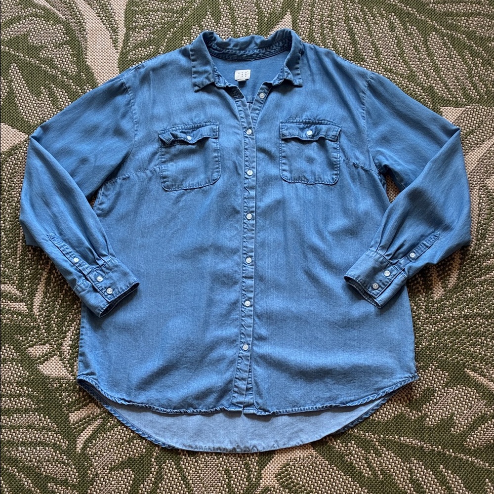 Soft Long Sleeve Button Down Shirt XXL